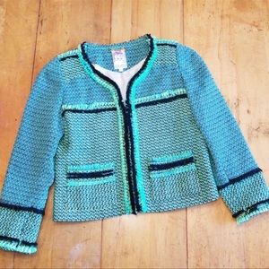 Yoana Baraschi Anthropologie neon tweed jacket